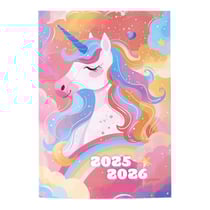Agenda scolaire 2025/2026 - 12x17 cm - Licorne - Cultura
