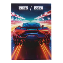 Agenda scolaire 2025/2026 - 12,5 x 17,8 cm - Voiture - Cultura