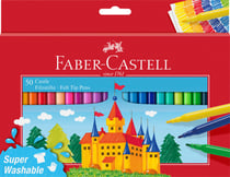 Lot de 50 feutres de coloriage - Faber Castell - Château