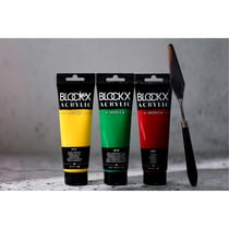 Tube 120 ml de peinture Blocks Acrylic - Carmin - Opaque