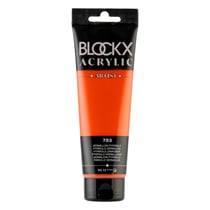 Tube 120 ml de peinture Blocks Acrylic - Vermillon - Opaque