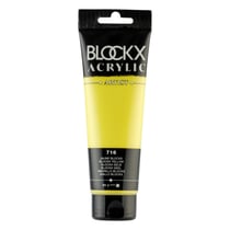 Tube 120 ml de peinture Blockx Acrylic - Jaune - Opaque