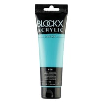 Tube 120 ml de peinture Blocks Acrylic - Vert turquoise - Opaque