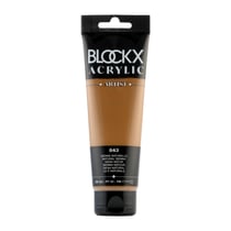 Tube 120 ml de peinture Blocks Acrylic - Sienne naturelle - Opaque