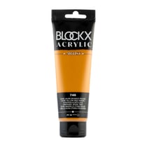 Tube 120 ml de peinture Blocks Acrylic - Ocre jaune (rouge) - Opaque