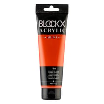 Tube 120 ml de peinture Blocks Acrylic - Orange de chine - Opaque