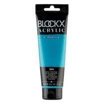 Tube 120 ml de peinture Blocks Acrylic - Bleu turquoise - Opaque