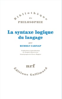 La Syntaxe logique du langage