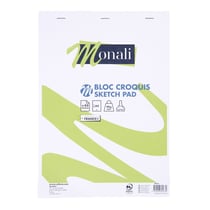 Bloc croquis - Monali - A4 - 80 feuilles - 90g
