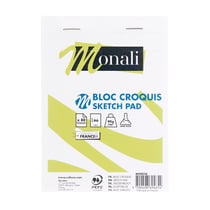 Bloc croquis Monali - A6 - 90g/m2 - 80 feuilles