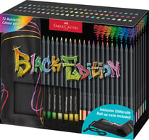 Lot de 72 crayons de couleur Faber Castell - Black Edition