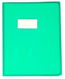 Protège-cahier Clairefontaine - Cristal Luxe - PVC - Vert - 17 x 22 cm