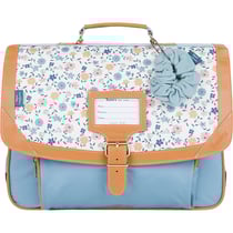 Cartable Tann's & Cyrillus - Bleu - Candice - 2 compartiments