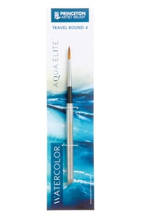 Pinceau Aquarelle de voyage Aqua Élite - martre kolinsky synthétique - rond - n°4