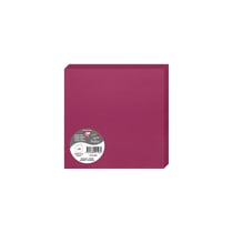 25 cartes pliées Pollen 160x160 mm  - Framboise
