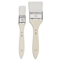 Lot de 2 spalters extra courts Pébéo - Nylon blanc - Pinceaux n°25 et n°50