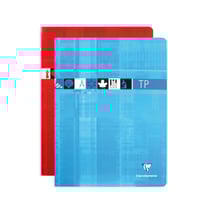 Cahier Clairefontaine - Modèles aléatoires - 24 x 32 cm - 120 pages grands carreaux - Vendu à l'unité