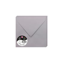 20 enveloppes Pollen 165x165 mm  - Gris koala