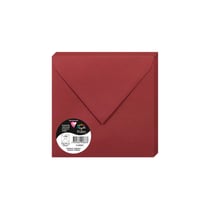 20 enveloppes Pollen 165x165 mm - Bordeaux