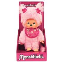 Peluche Monchhichi - Kiki Pinky - Bandai - 20 cm