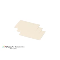 25 cartes Pollen 70x95 mm  - Ivoire irisé