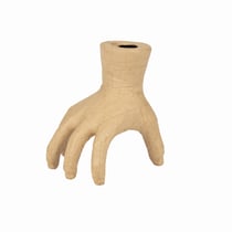 Support à décorer vase main Halloween Décopatch - 18 x 15,5 x 17 cm - Papier mâché