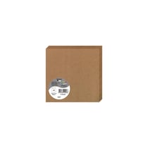 25 cartes pliées Pollen 135x135 mm  - Kraft