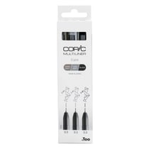 Lot de 3 feutres techniques Copic Ciao - Multiliner - Noir, gris chaud et gris froid