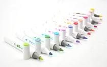 Lot de 12 marqueurs acrylique double pointe - Graph’it Go - Floral