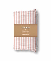 Tissu en double gaze de coton Domotex - 200 x 125 cm - Vieux rose