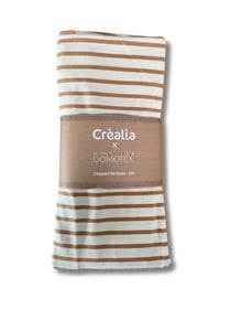Tissu en jersey Domotex - 200 x 150 cm - Écru / Camel