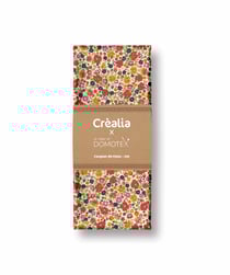 Tissu en popeline Domotex - 200 x 145 cm - Écru / Rouge