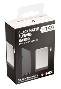 Lot de 100 protège-cartes mats Konix - Trading Card Games - 6,6 x 9,1 cm
