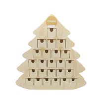 Calendrier de l’Avent en bois - Sapin tradition - Créalia