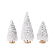 Mini sapins blancs x3 - Créalia
