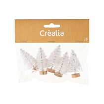 Mini sapins blancs x3 - Créalia