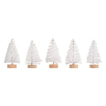 Mini sapins blancs x3 - Créalia