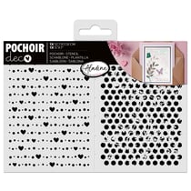 Pochoir Aladine - Coeurs - 13 x 18 cm