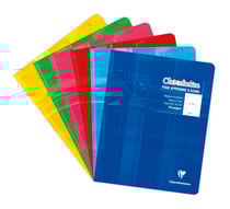 1 cahier - 17 x 22 cm - Spécial maternelle - Clairefontaine - 32 pages grands carreaux 4 mm - Coloris assortis
