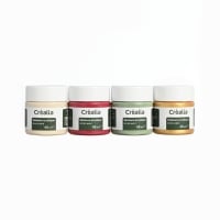 Lot de 4 peintures acrylique - Noël nature - 45ml - Créalia