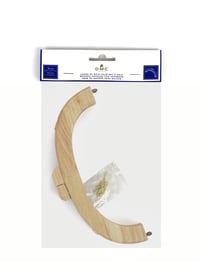 Fermoir magnétique en bois DMC - Marron clair