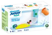 PLAYMOBIL JUNIOR - Junior : Toboggan avec réservoir d'eau - 71775 - PLAYMOBIL Aqua
