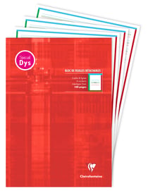 Bloc écriture Clairefontaine - A4 - Spé DYS - 100 pages 2 mm