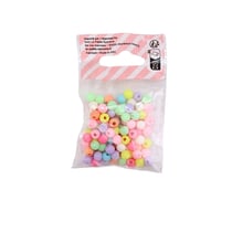 Lot de 100 perles rondes La Petite Epicerie - 6 mm - Pastel