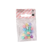 Lot de 75 perles fleurs La Petite Epicerie - 9 mm - Pastel