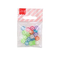 Lot de 20 perles rondes La Petite Epicerie - 10 mm - Smiley multicolore
