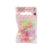 Lot de 50 perles coeurs La Petite Epicerie - Pastel