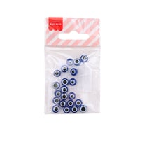 Lot de 20 perles rondes La Petite Epicerie - 8 mm - Oeil porte-bonheur