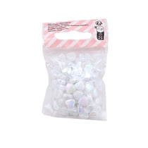 Lot de 50 perles coeurs La Petite Epicerie - 11 mm - Nacré