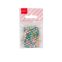 Lot de 75 perles rondes La Petite Epicerie - 6 mm - Multicolore